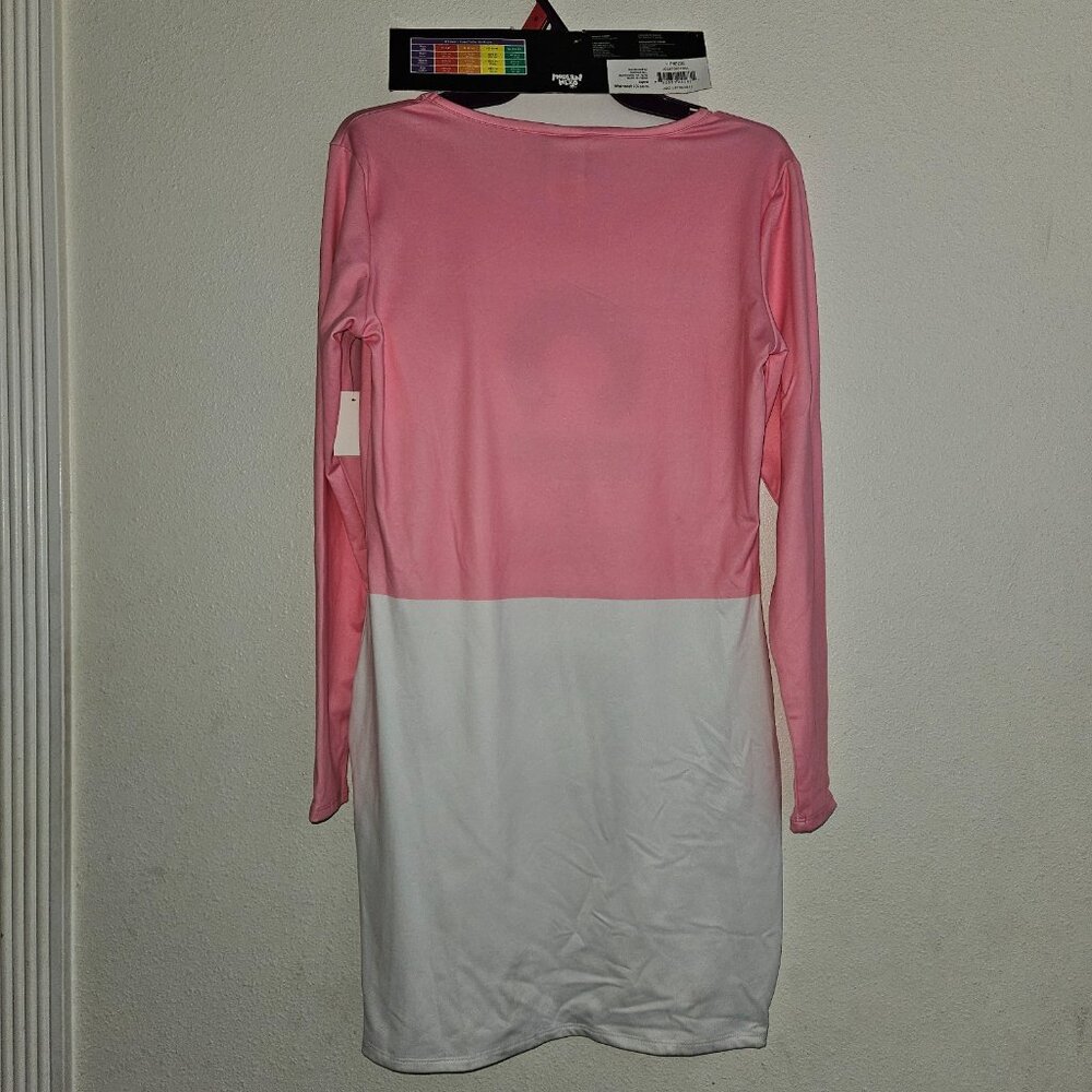 Chill Pill Pink White Dress Halloween Costume Junior's Small 4-6 w/TAG FLAW - Picture 7 of 15